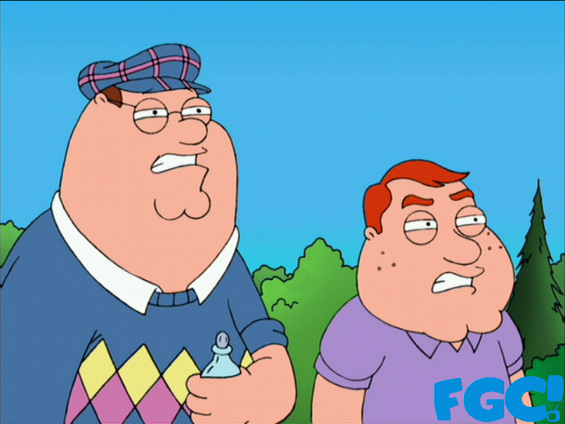 Peter Griffin and Paddy Tanninger
